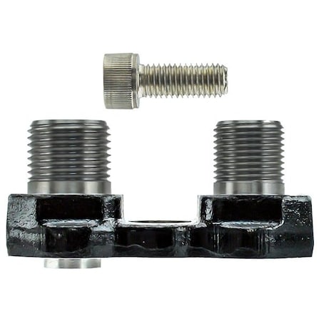 Truckair Manifold - Sanden Hor. Oring, Category: Comp. Manifold, Comp. Sanden Flex7, Fits: Gv Head, Style 03-6512